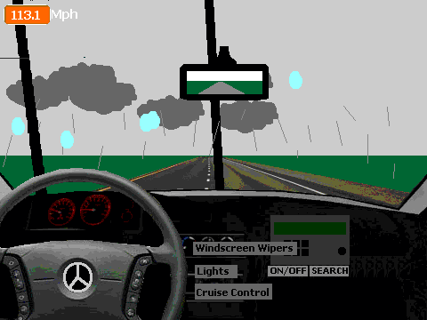 Mercedes driving with inaccurate wipers