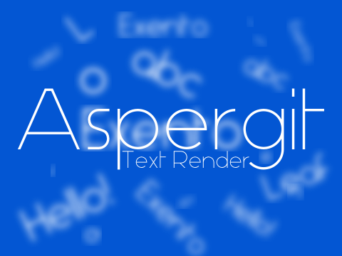 Aspergit Vector Text Renderer