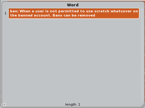 Scratch Dictonary