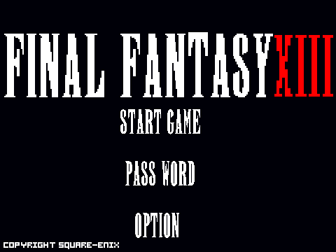 FINAL FANTASY XIII- DESPERATE STRUGGLE 8-BIT RENDITION
