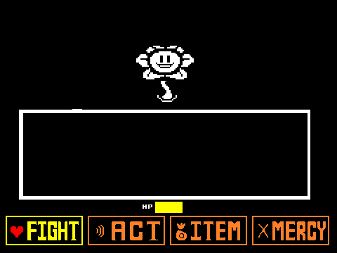 Flowey battle