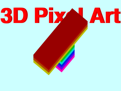 3D Pixel Art remix