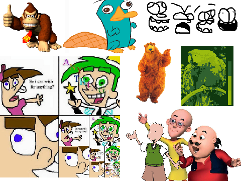 a collage i made out of random images i found on my laptop