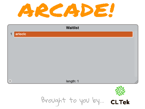 Arcade Machine Waitlist