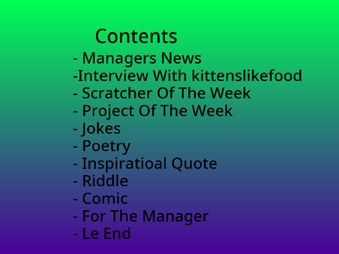 Scratch News Issue 1
