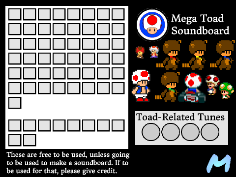 Mega Toad SoundBoard