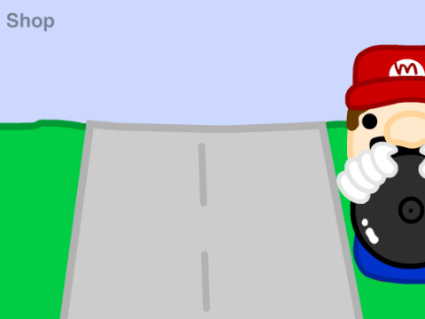 Mario dosen't need a kart