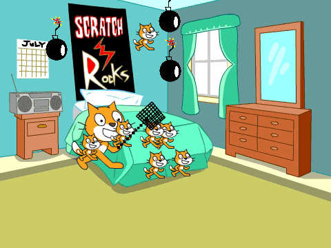 Die scratch fly!
