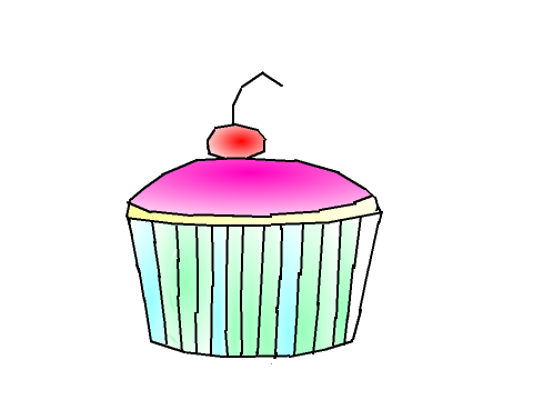 Cupcake Line-art
