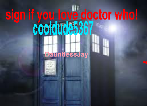 sign if you love doctor who! remix