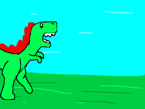Add_Yourself_Running_Away_From_A_Dinosaur