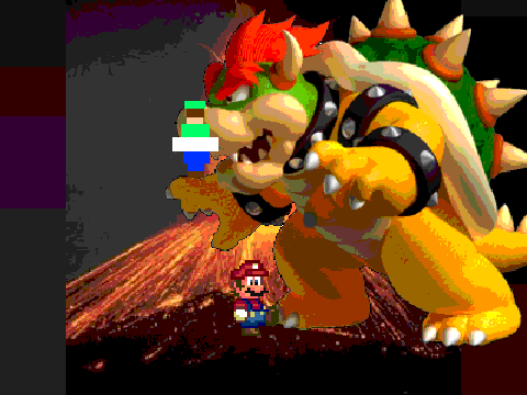 Add yourself fighting Giant Bowser