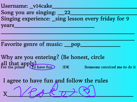 Singing contest! :D  remix