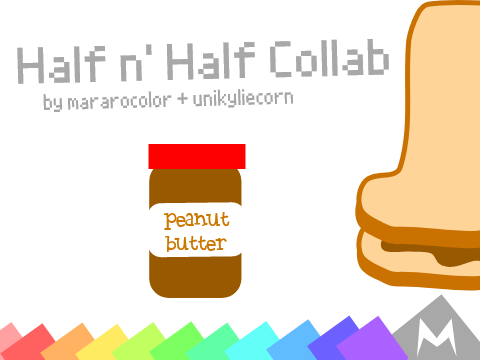 Half n' Half Art Collab @unikyliecorn
