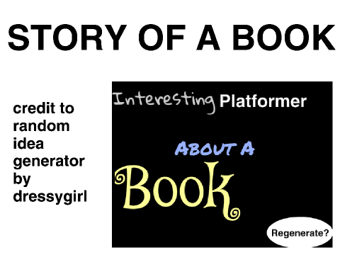 sTORY OF A bOOK pLATFORMER