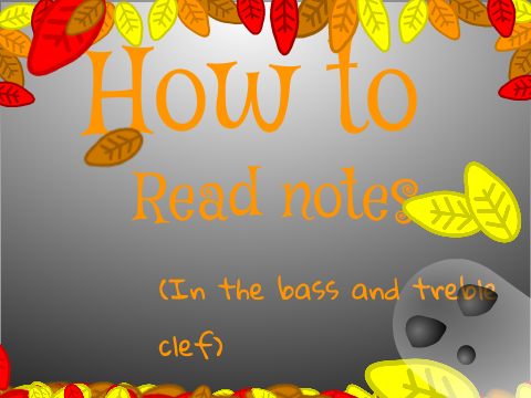 How to read music (Haunted Edition)