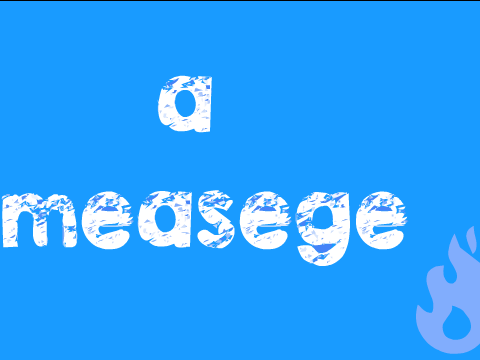 a measage