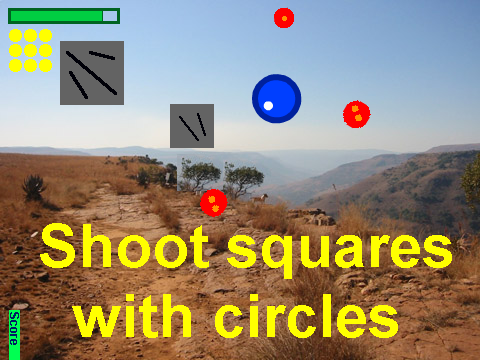 dodge, collect and shoot
