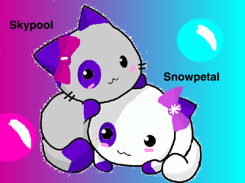 Kits coloring contest. Skypool and Snowpetal