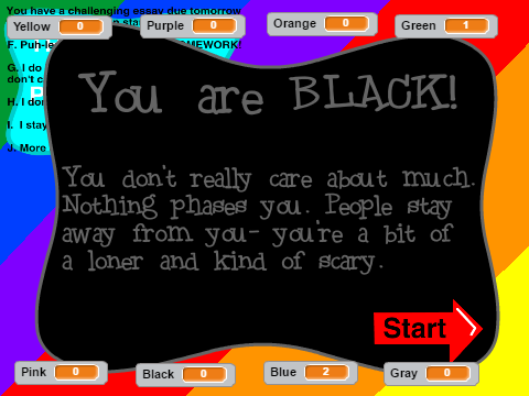 True Colors Personality Quiz