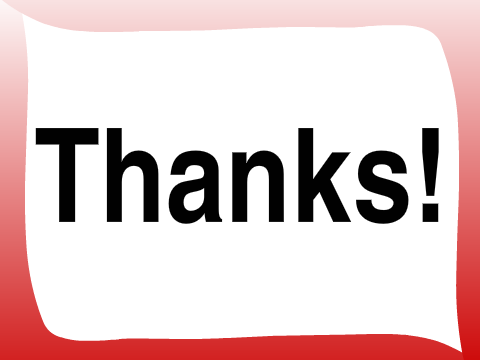 Thanks!