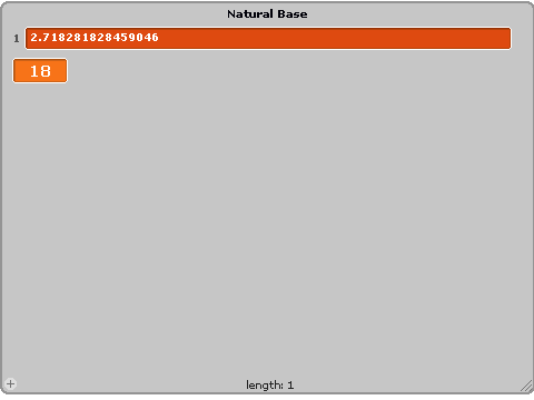 Natural Base e Calculator
