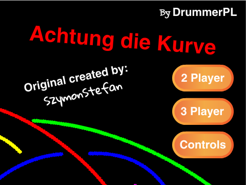 Achtung die Kurve (2 or 3 player) remix