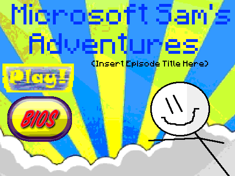 Microsoft Sam's Adventures: Title Screen