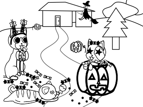 halloween kittens