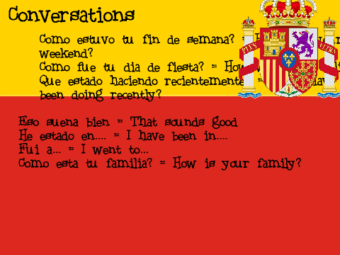 Aprendiendo espanol!