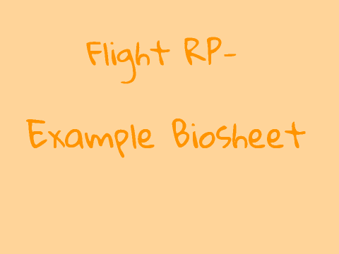 Flight RP~Example biosheets