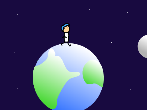 Stepp'in on the earth!