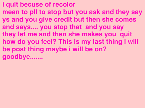 I QUIT goodbye