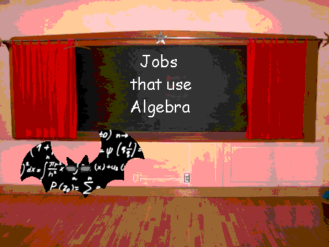 Jobs that use Algebra