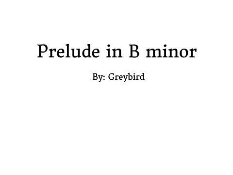 Prelude in B minor