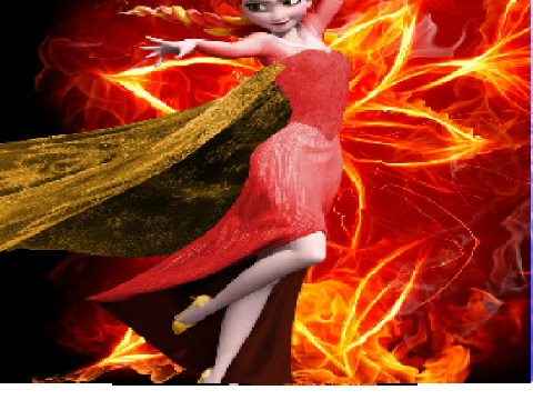 Fire Elsa and Ice Elsa