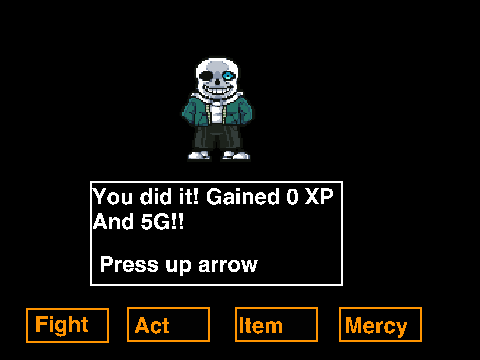 Boss fight - sans