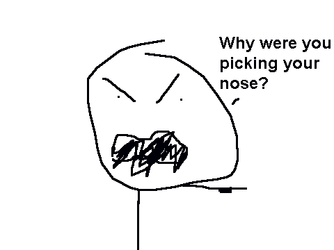 Boogers are gross