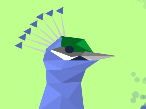 peacock || polyart