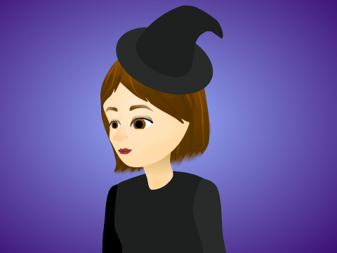 weird bad witch girl speedart