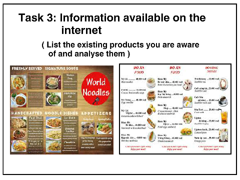 Task 3-Criteria A- Menu Card
