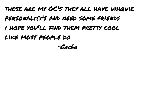 my oc's 