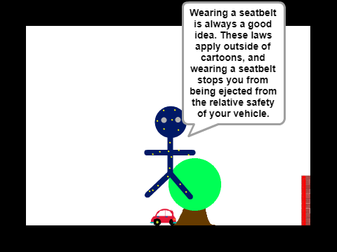 Newton's Seatbelt PSA