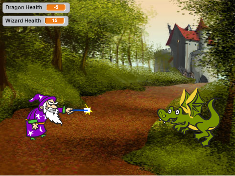 Wizard vs Dragon Basic Template