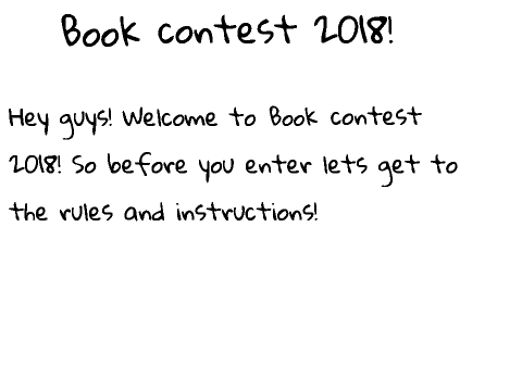 Book Contest 2018! (OPEN)
