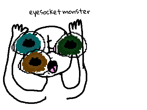 eyeballs for people who dont want to draw their own./eyesocket monster