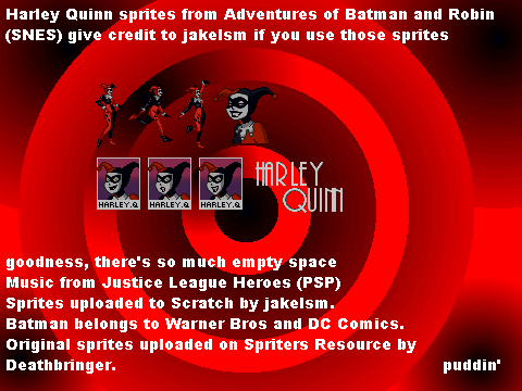 Harley Quinn Sprites