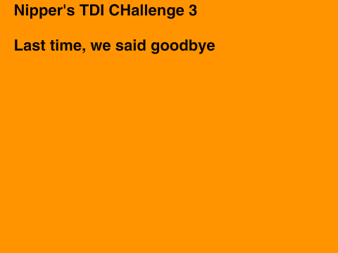 Nipper's TDI Challenge 3 - Predictions.