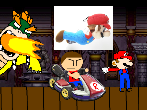 Add yourself running from Bowser! 