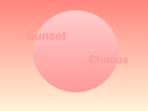 Sunset Chocos.